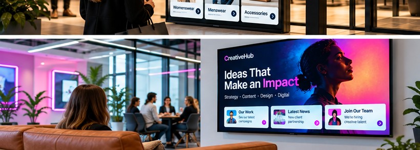 Connected digital signage workflow