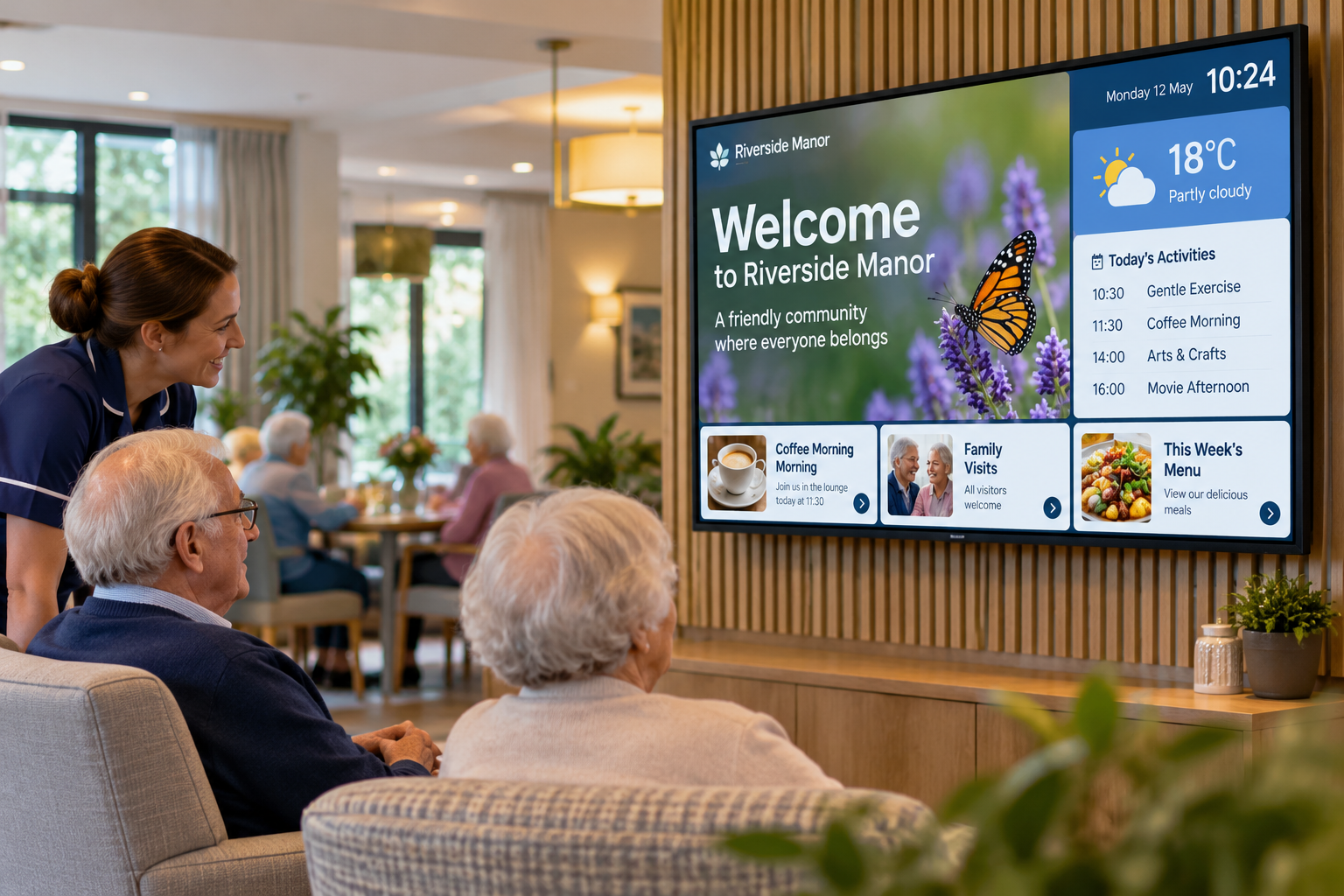 Assisted Living digital signage