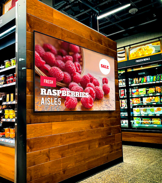 Cloud Displays in grocery stores